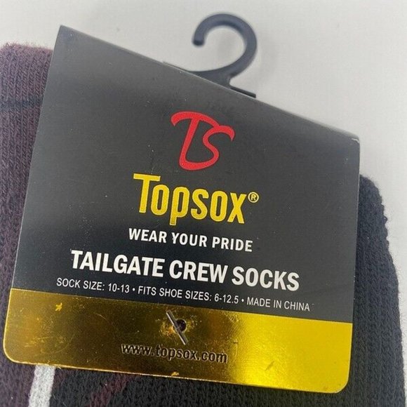 NEW Western Michigan Broncos Crew Socks 2 Pair Sizes 6-12.5 NCAA College Fan‎ - Picture 3 of 3